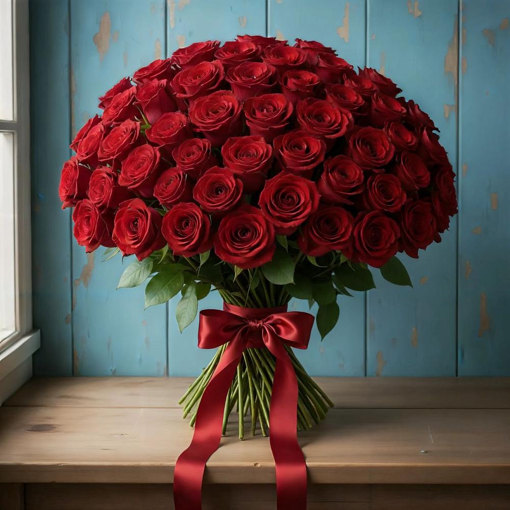 Букет Красные розы Блэк Меджик в Коростово