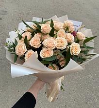 Букет Кремовые розы Латте в Коростово