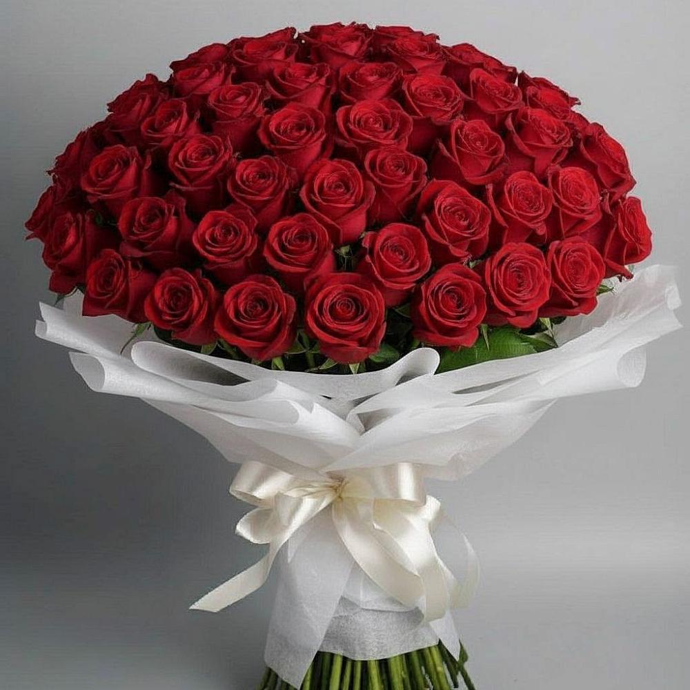 Букет 101 Красная роза Блэк Мэджик в Коростово