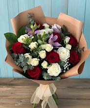 Букет цветов из:  Розы и Альстромерии в Коростово