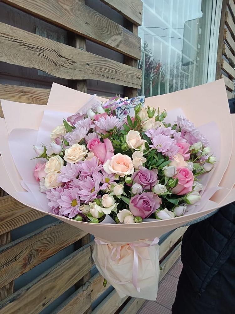 Букет цветов из: Розы и Хризантемы в Коростово