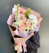 Букет цветов из:  Хризантемы и Розы в Коростово