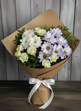 Букет цветов из:  Хризантемы и Розы в Коростово