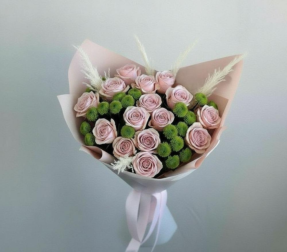 Букет цветов из: Розы и Хризантемы в Коростово