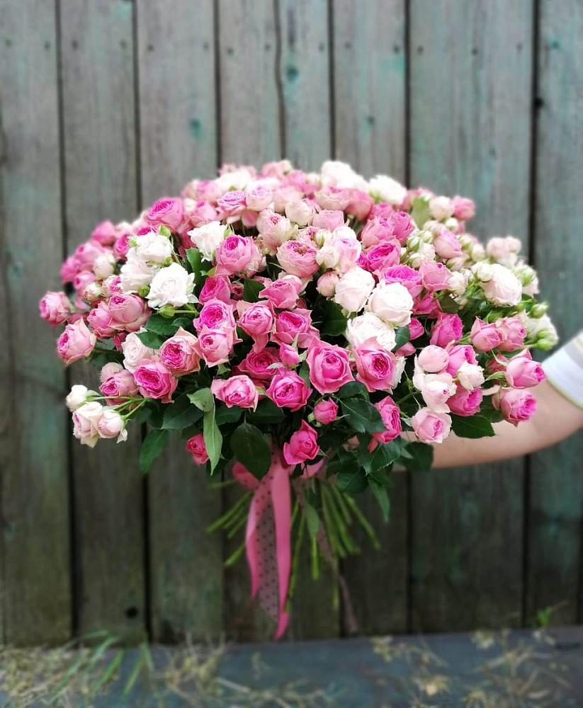 Букет Розовые кустовые розы Натали и Лав Лидия в Коростово
