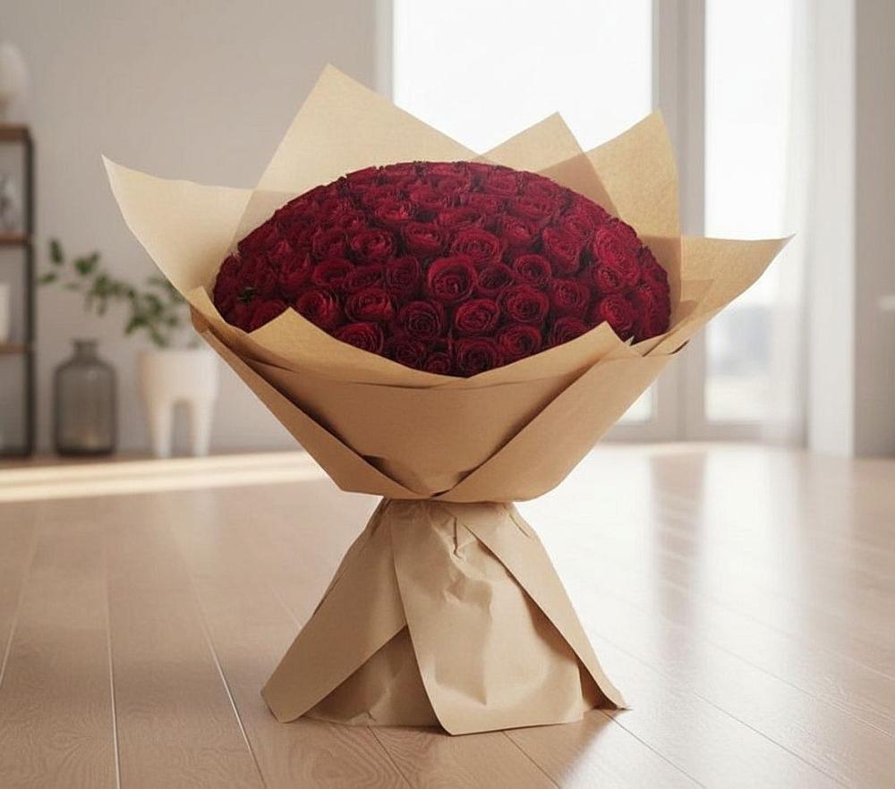 Букет 101 Красная роза в Коростово