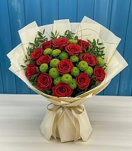 Букет цветов из:  Розы и Хризантемы в Коростово