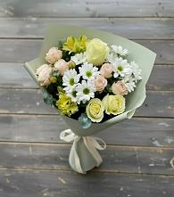 Букет цветов из:  Альстромерии, Розы и Хризантемы в Коростово