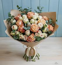 Букет цветов из:  Альстромерии и Розы в Коростово